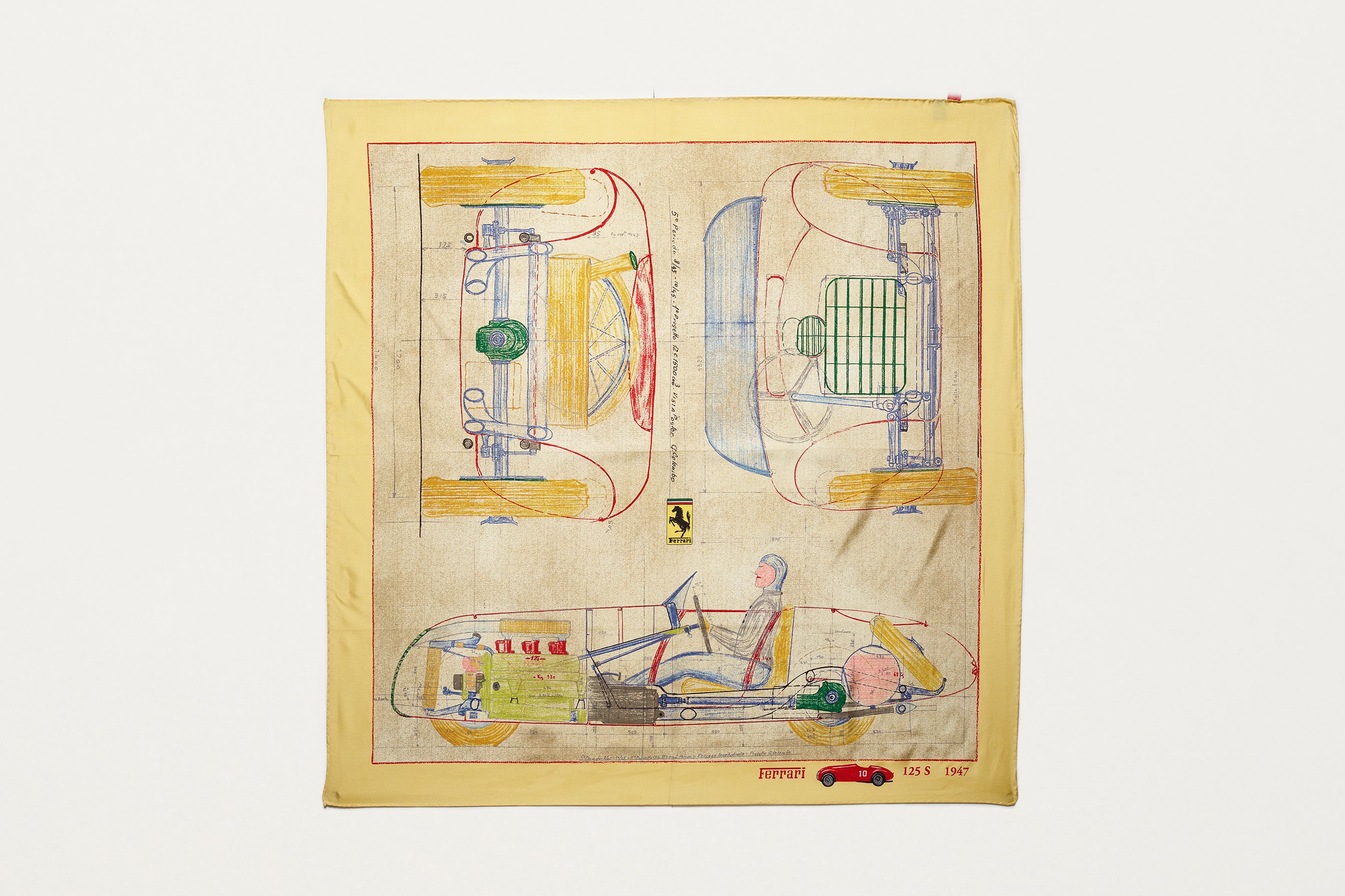Jacques Marie Mage Ferrari foulard seta Foulard
