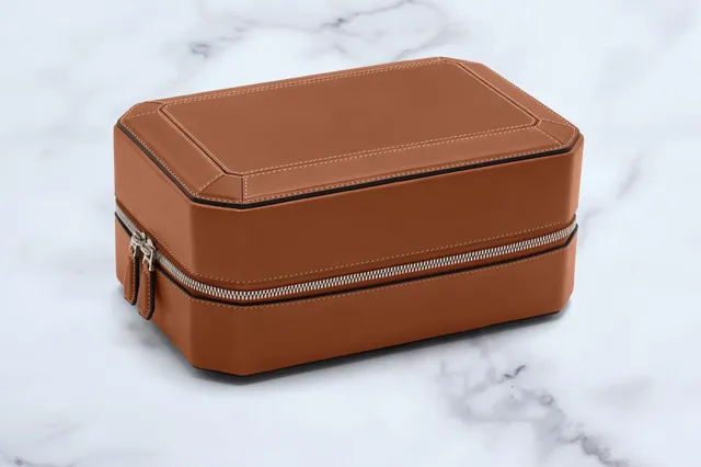 Jacques Marie Mage Ranger 8 portacarte pelle Tan