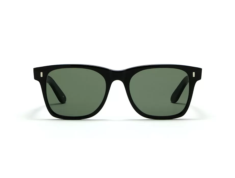 L.G.R Jambo occhiali da sole nero lente verde g15