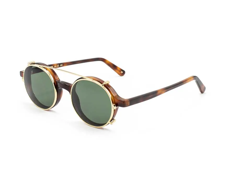 L.G.R Reunion clip-on Gold 02 lente verde