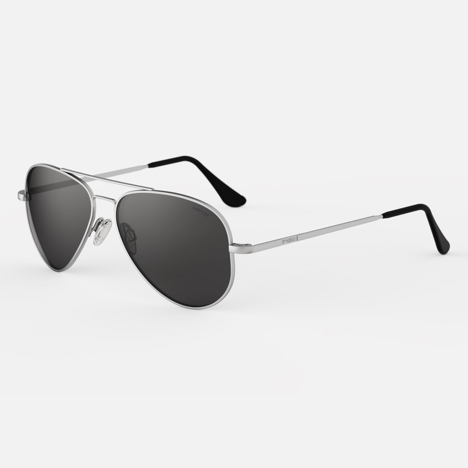 Randolph Concorde occhiali da sole Matte Chrome American Gray polarizzati