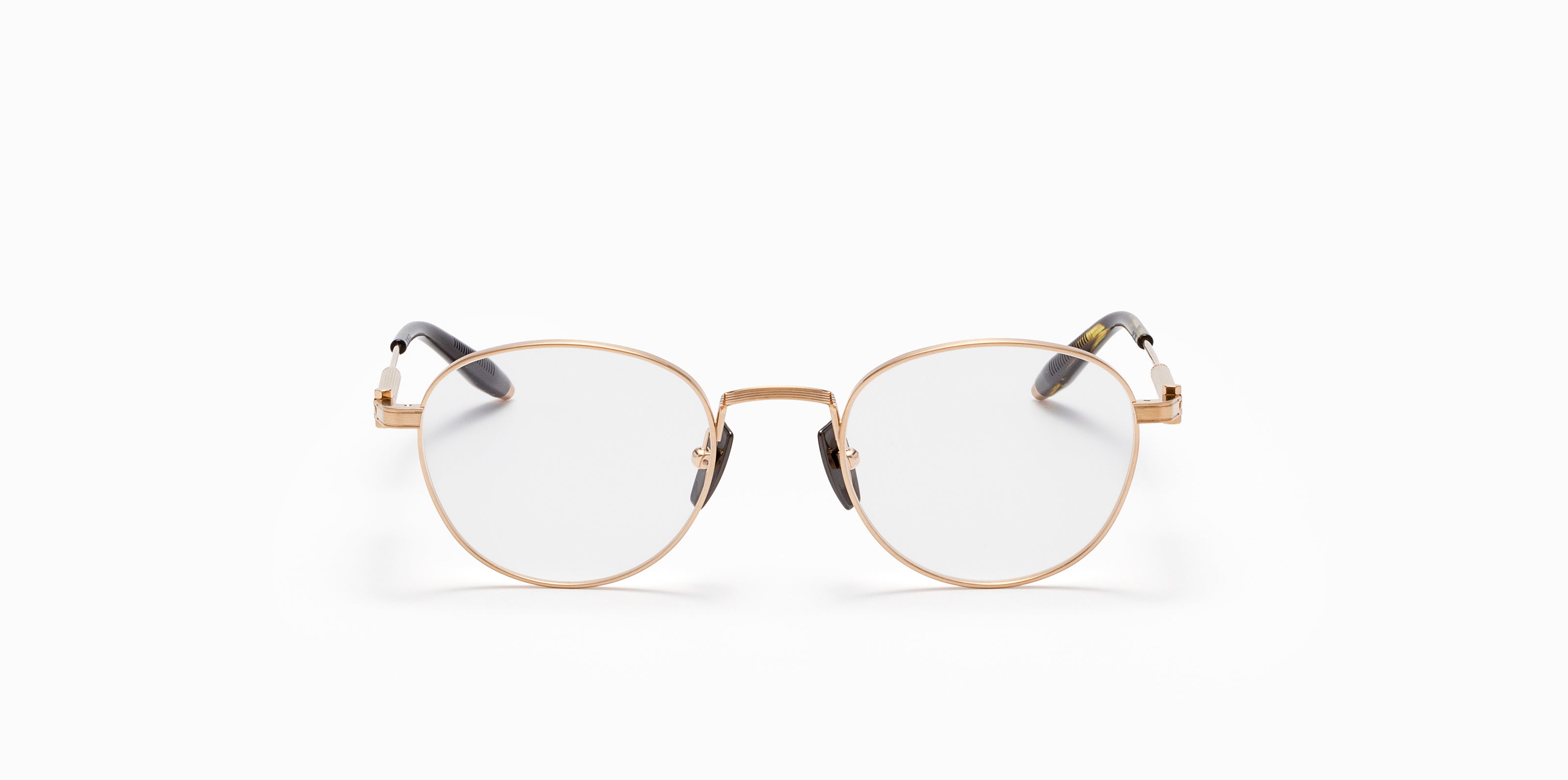 Akoni Horizon Pioneer occhiali da vista oro bianco 49 titanio