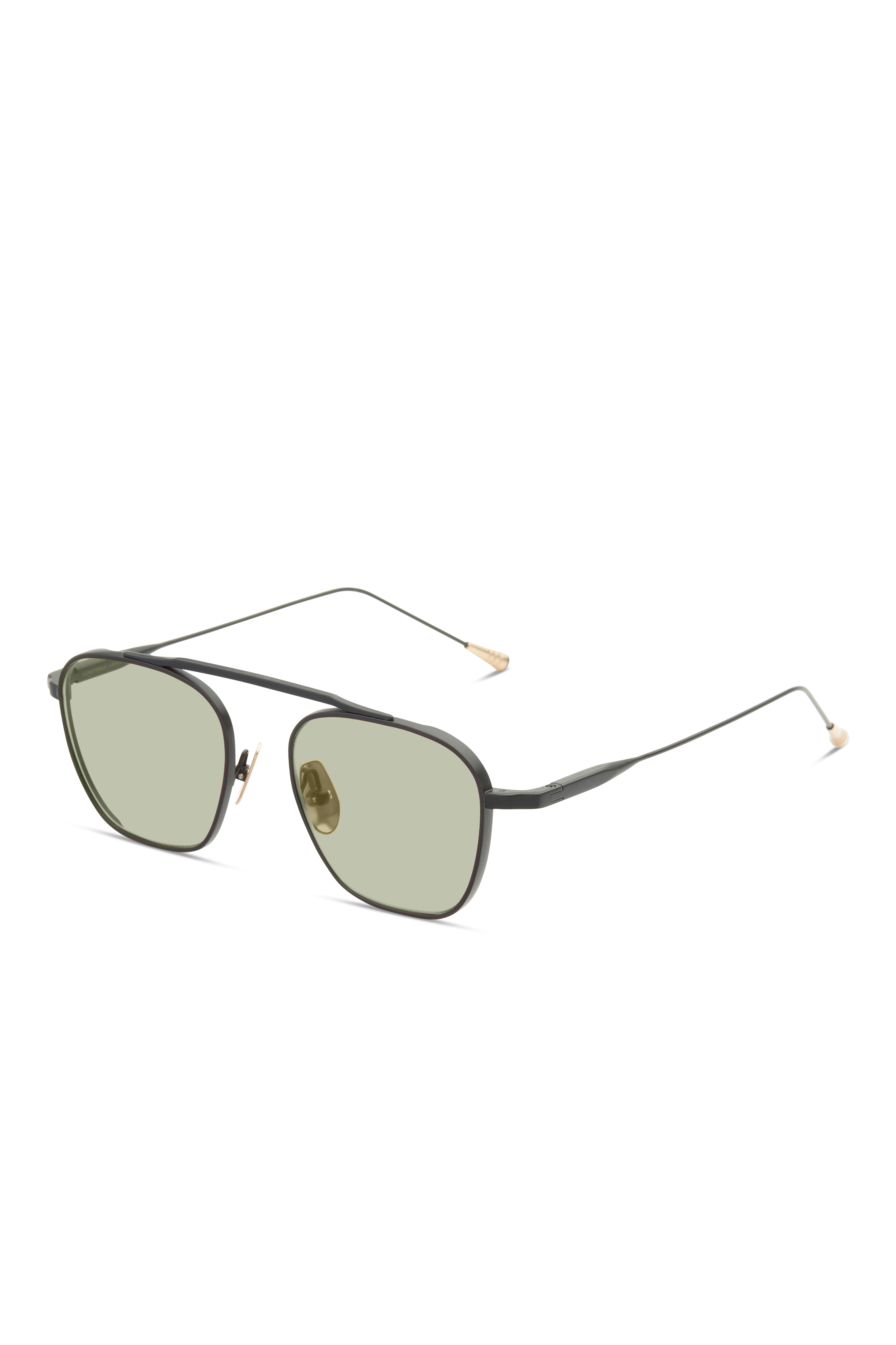 Lunetterie Generale Spitfire occhiali sole nero verde titanio