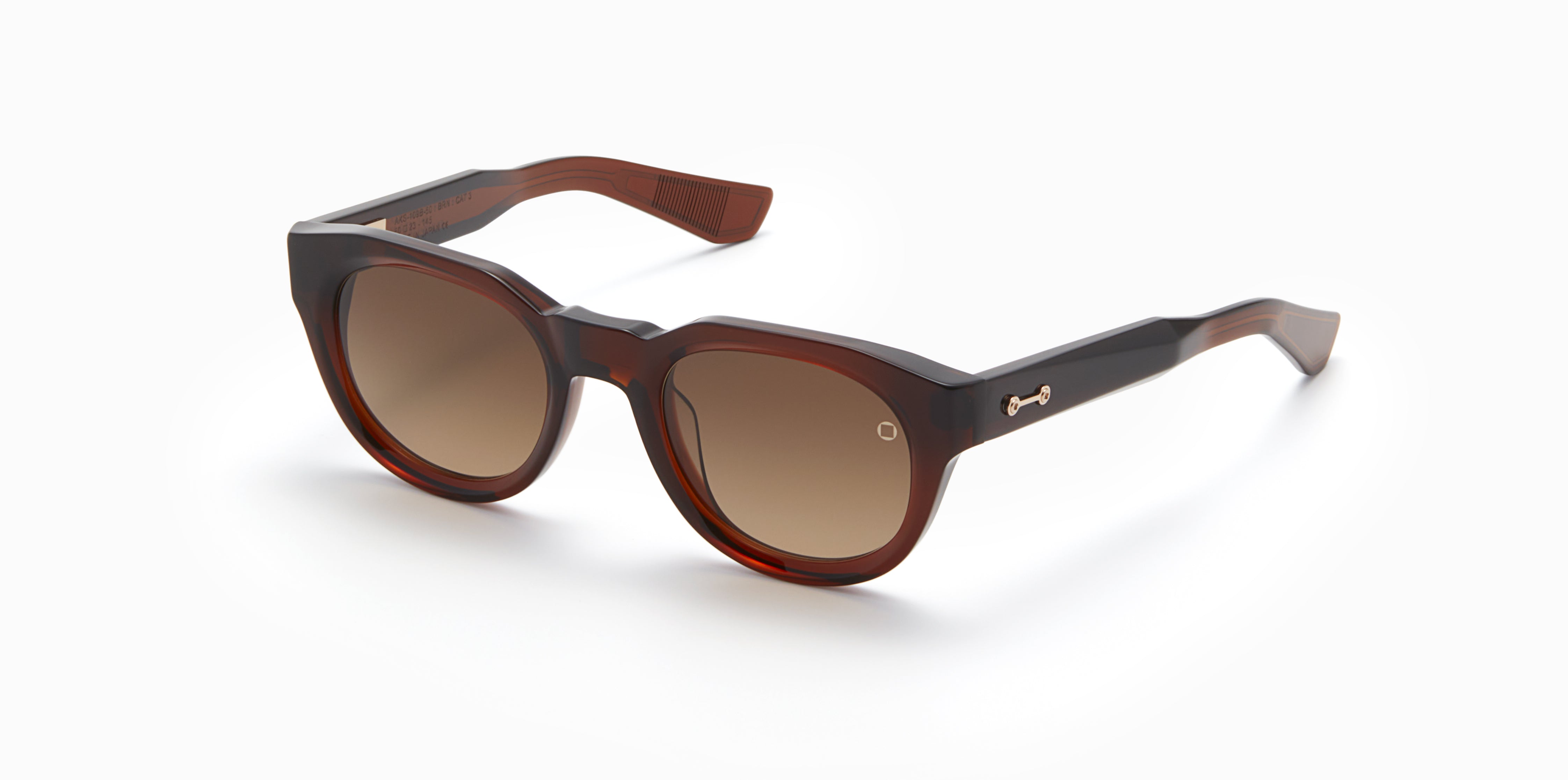 Akoni Alpha occhiali da sole Dark Crystal Brown acetato
