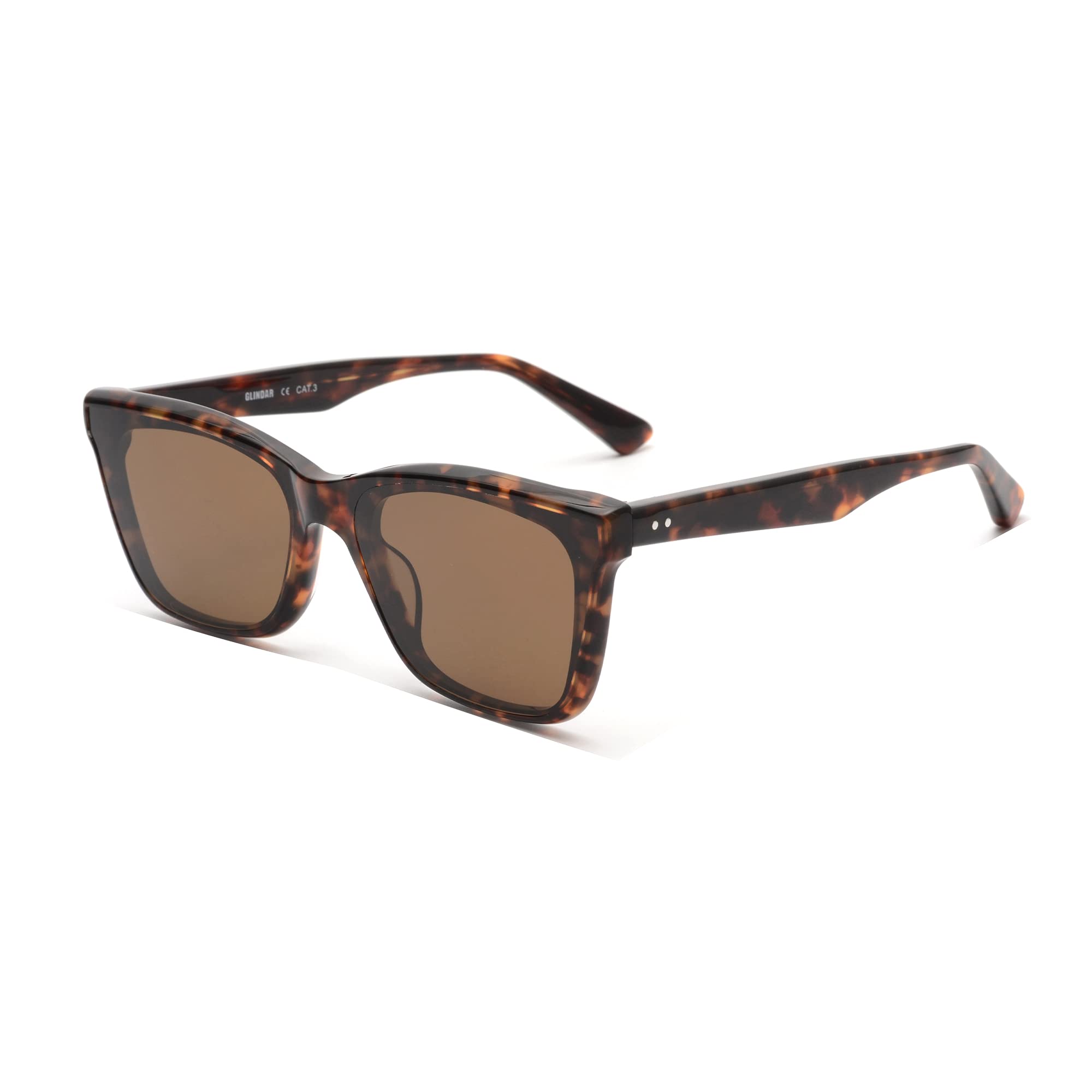 Glindar Quadrati Vintage occhiali da sole donna acetato