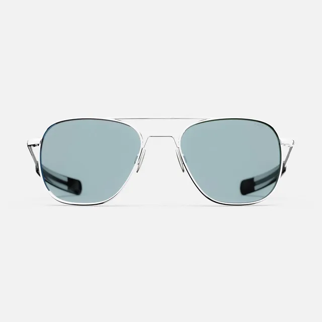 Randolph Aviator 23k White Gold Blue Hydro occhiali sole vetro