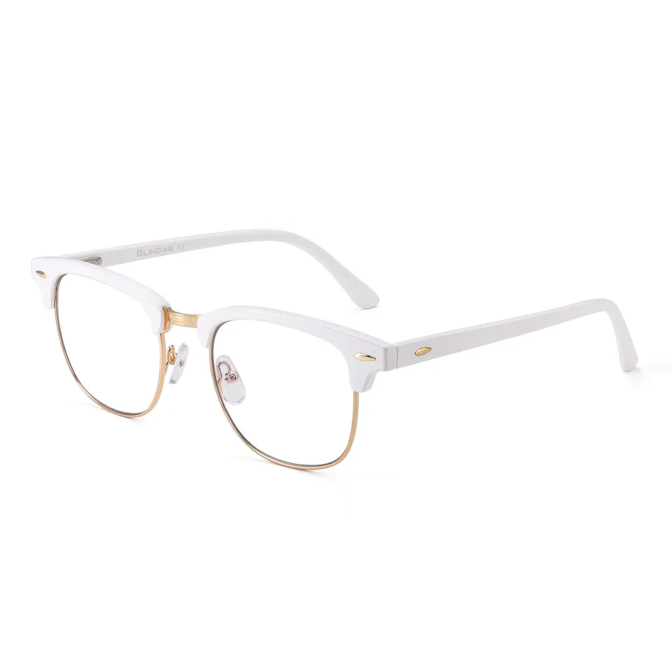 Glindar Retro Classico Browline occhiali luce blu computer