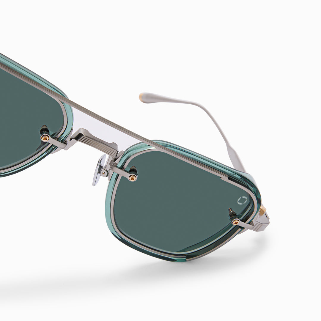 Akoni Horizon Jura occhiali da sole verde smeraldo