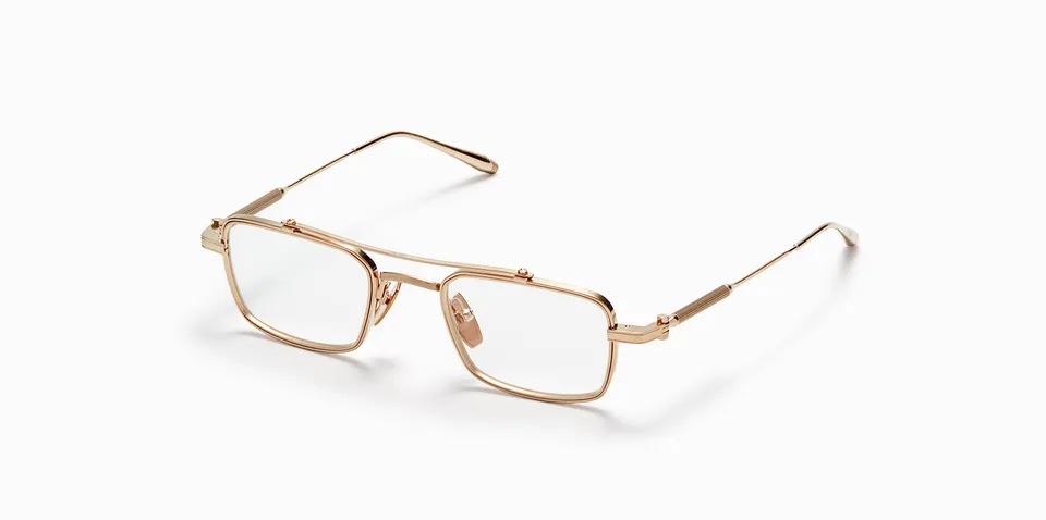 Akoni Delta Cassini occhiali da vista oro titanio