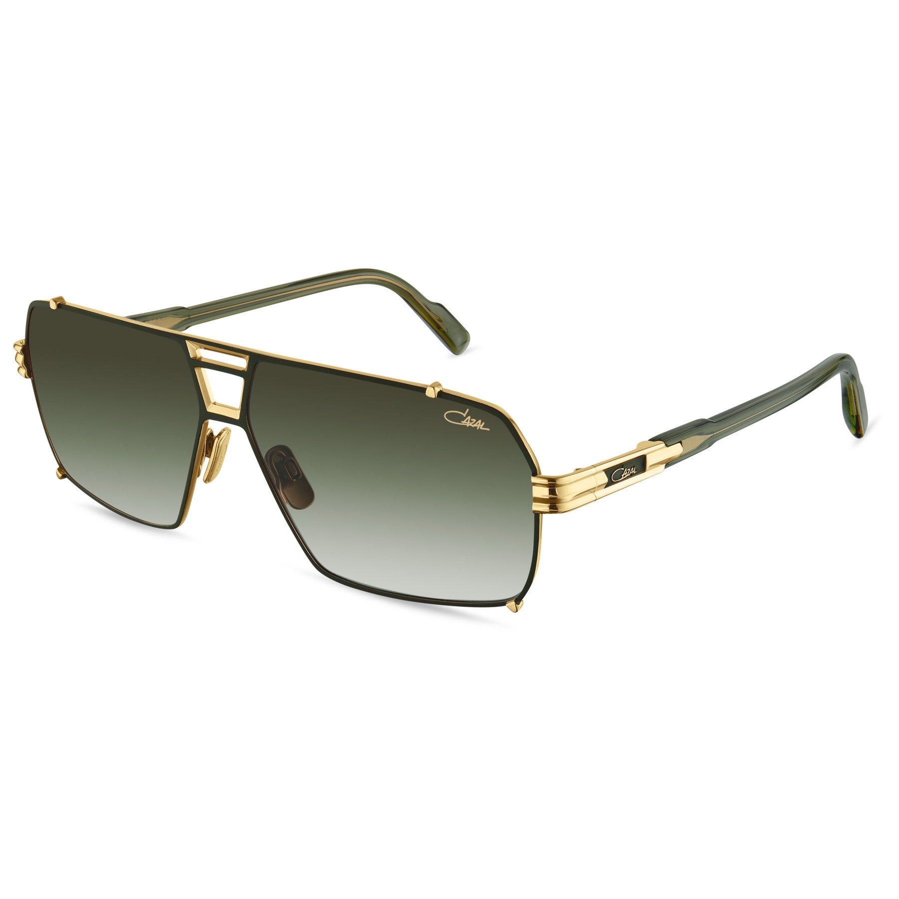 Cazal 8500s/9500s MOD 9115 occhiali da sole kaki-oro uomo