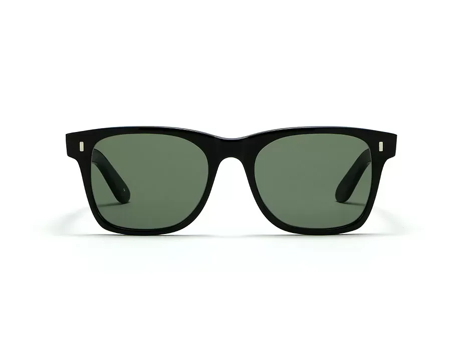 L.G.R Jambo occhiali da sole nero lente verde g15