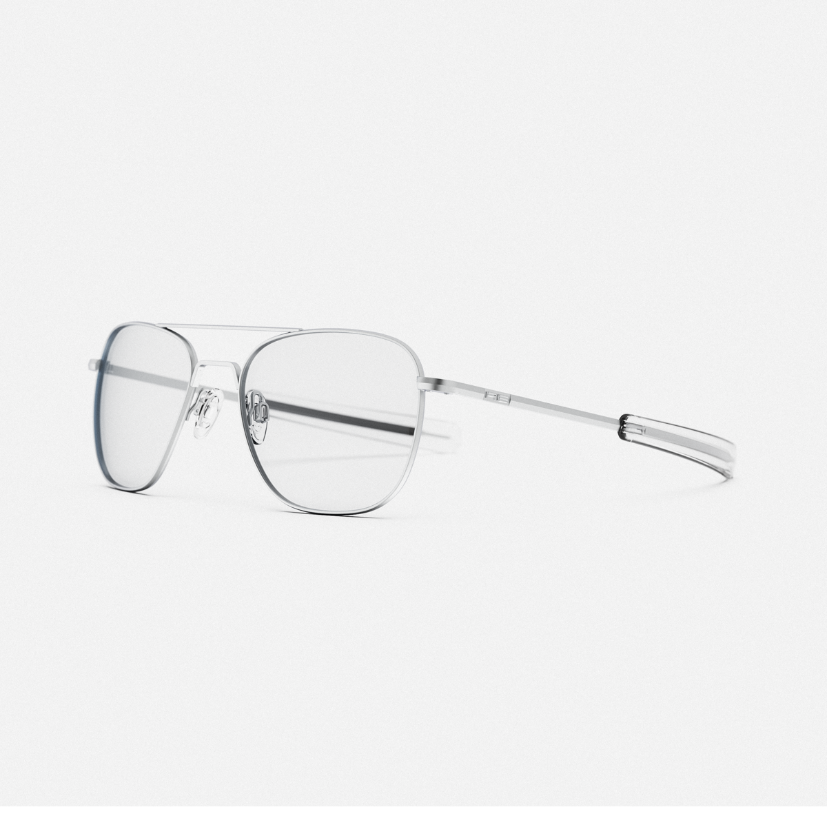 Randolph Aviator Military Matte Chrome Occhiali Vista 55