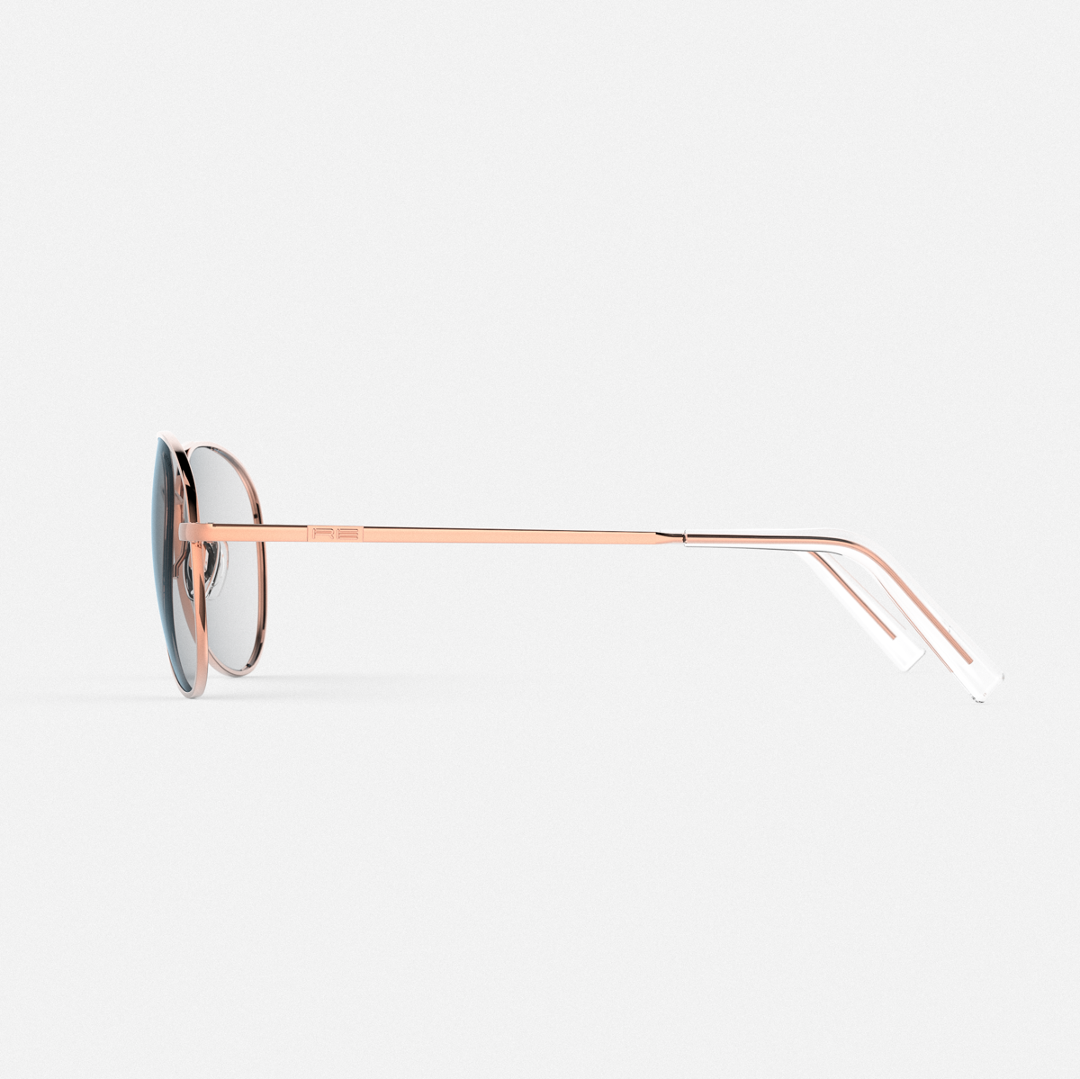 Randolph Amelia 22k Rose Gold Clear occhiali oro rosa 57mm