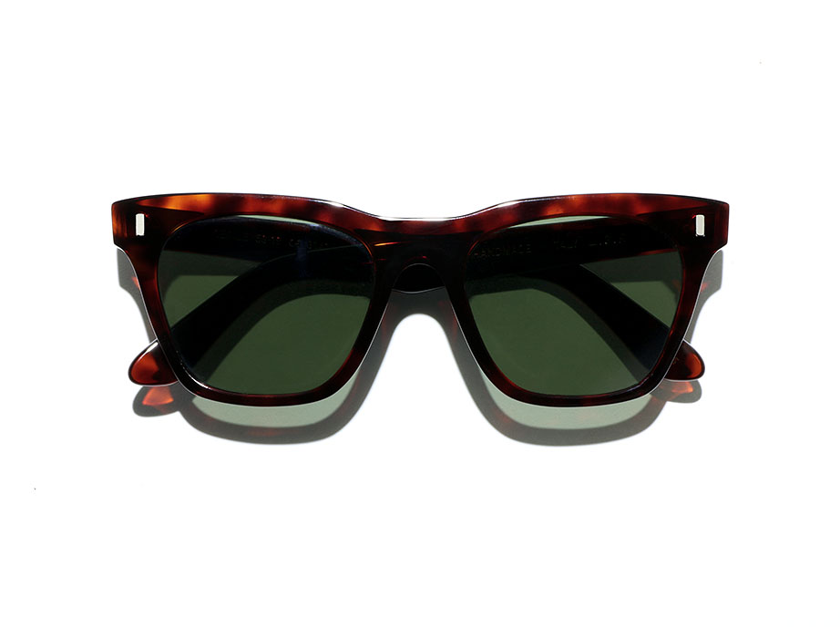 L.G.R Cecile occhiali da sole havana bordeaux lente verde