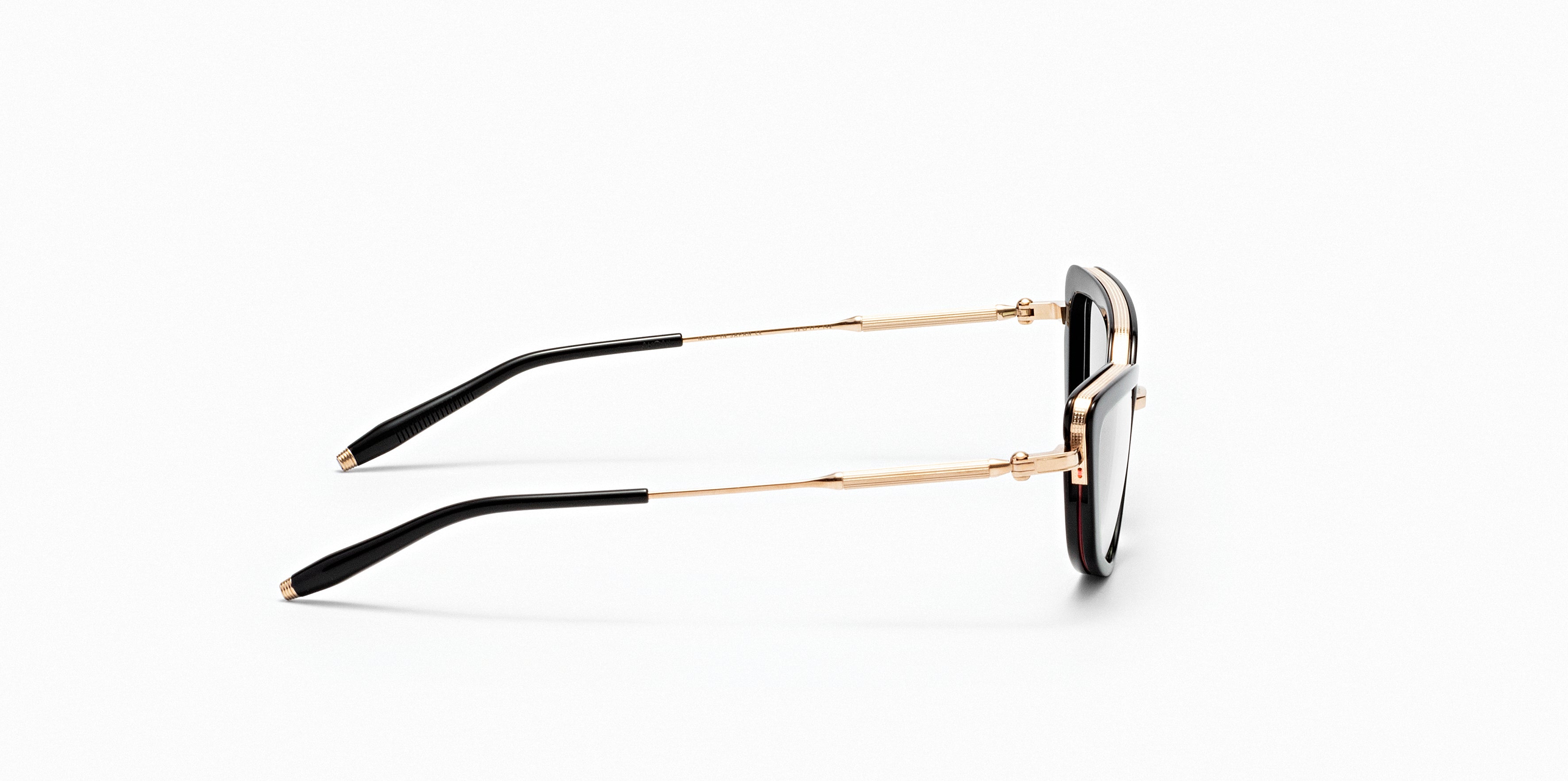 Akoni Etere Venus occhiali da vista cat-eye nero acetato 52