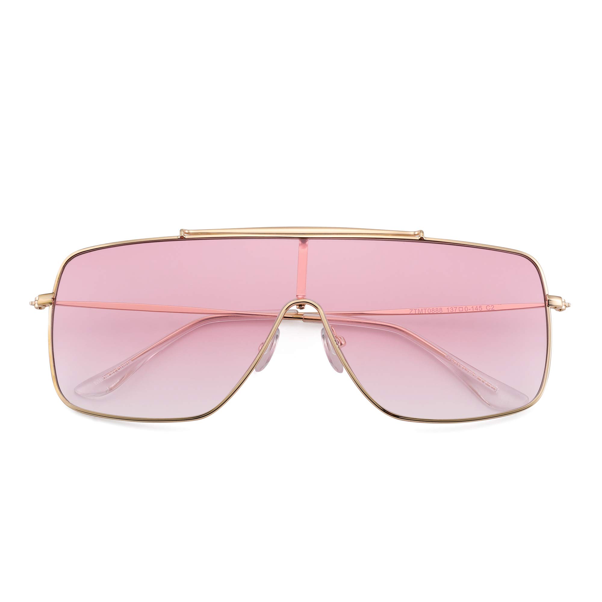 Glindar Scudo occhiali da sole monopezzo metallo donna