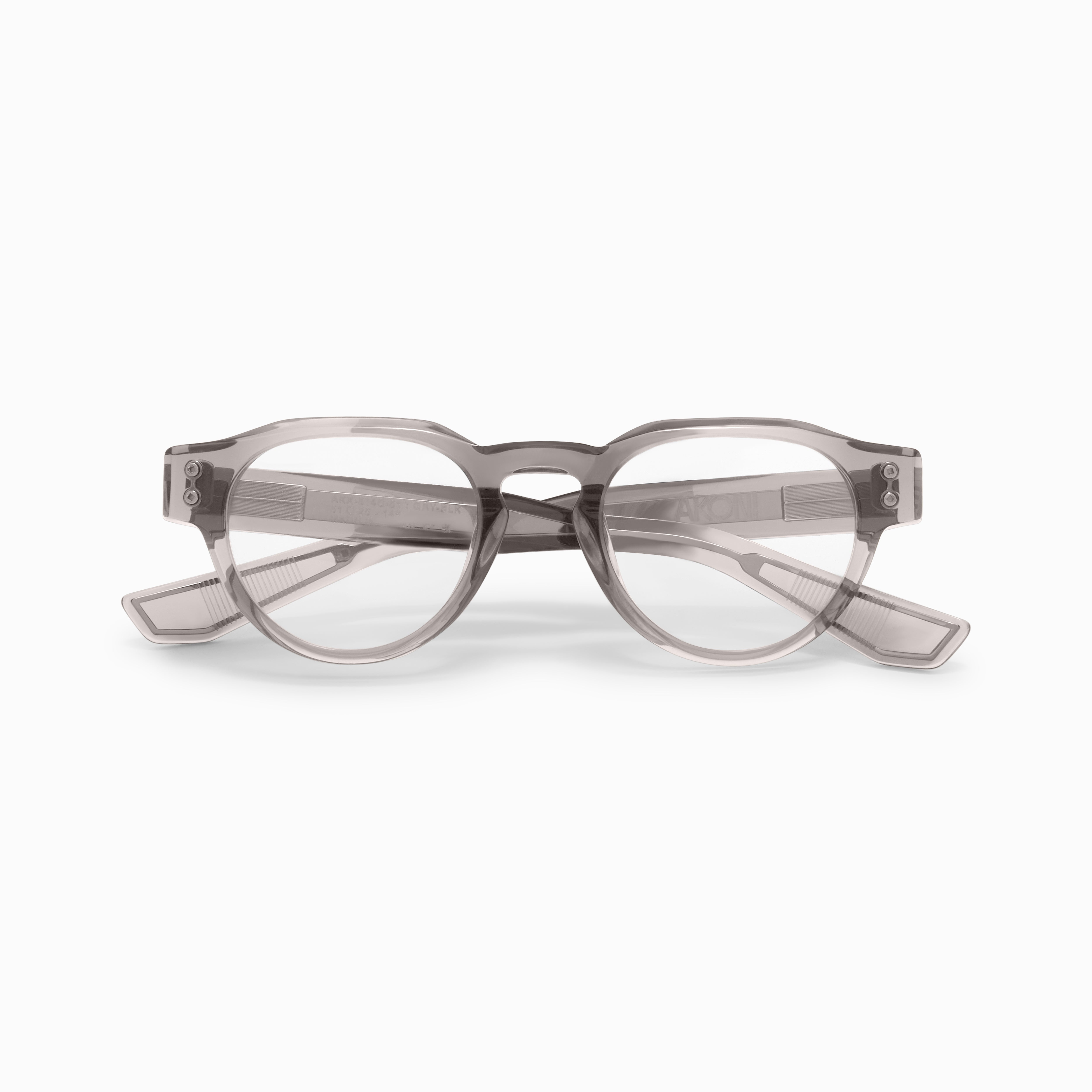 Akoni Etere Andra occhiali da vista Crystal Dark Grey acetato