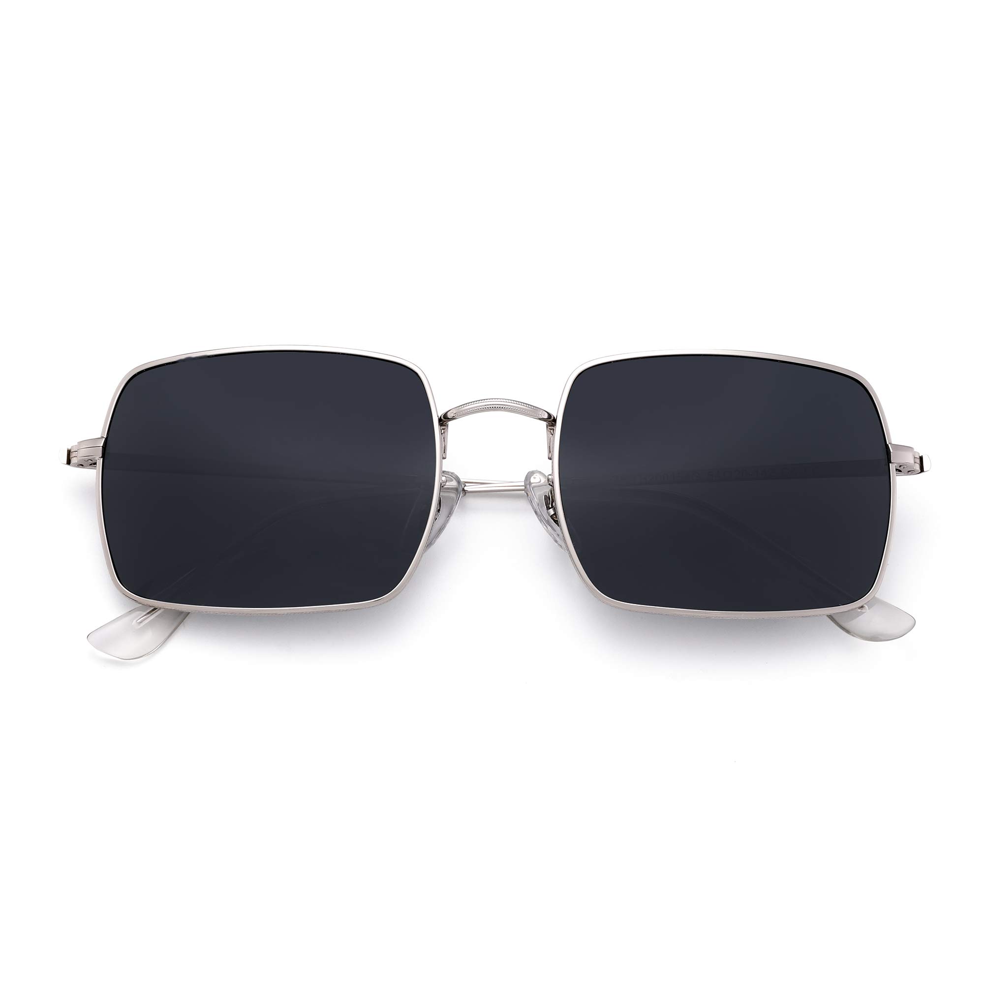 Glindar occhiali da sole quadrati polarizzati metallo UV400