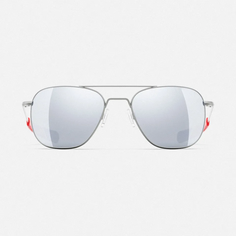 Randolph Thunderbirds Aviator occhiali sole satin gunmetal mirror