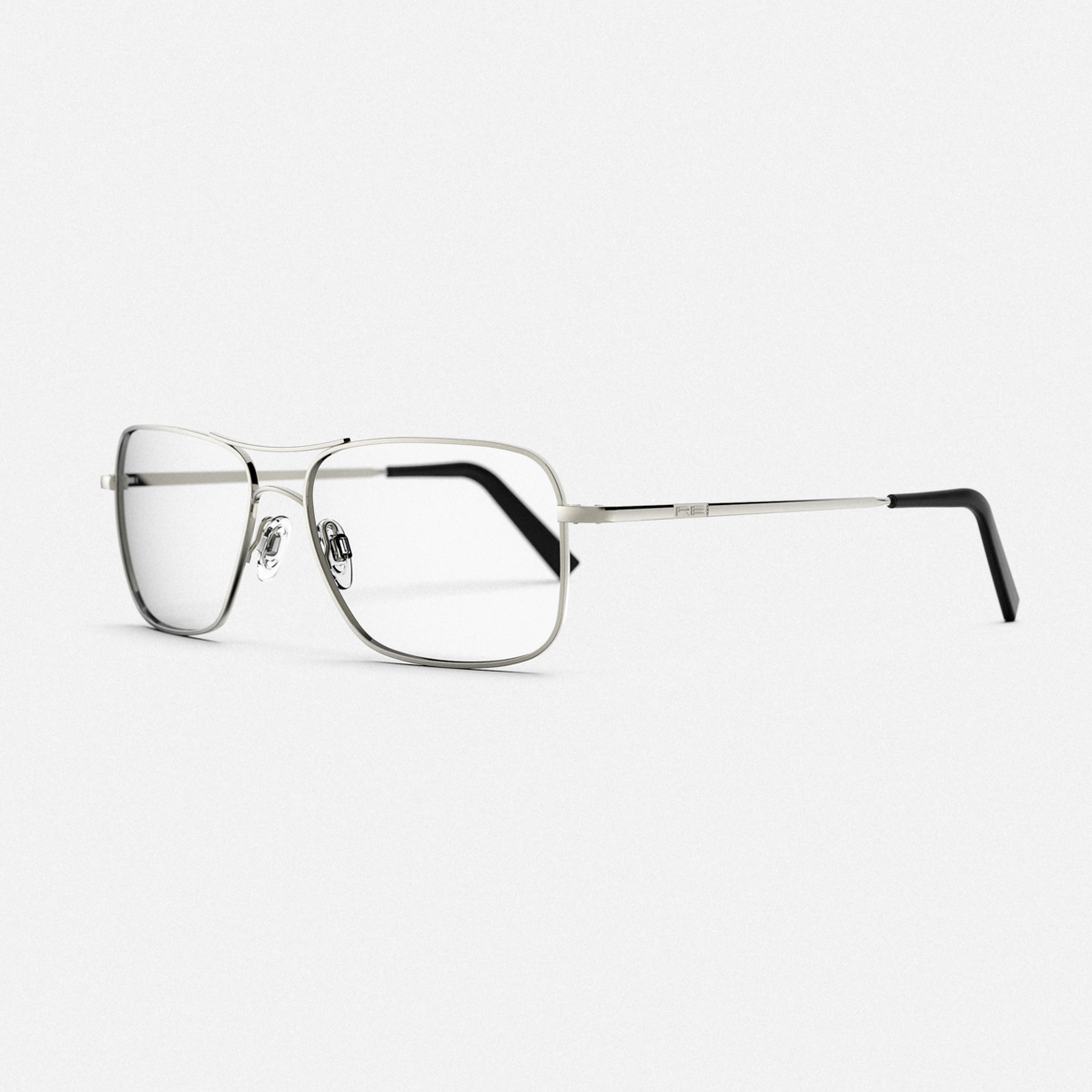 Randolph Archer Gunmetal Clear occhiali da vista lenti chiare