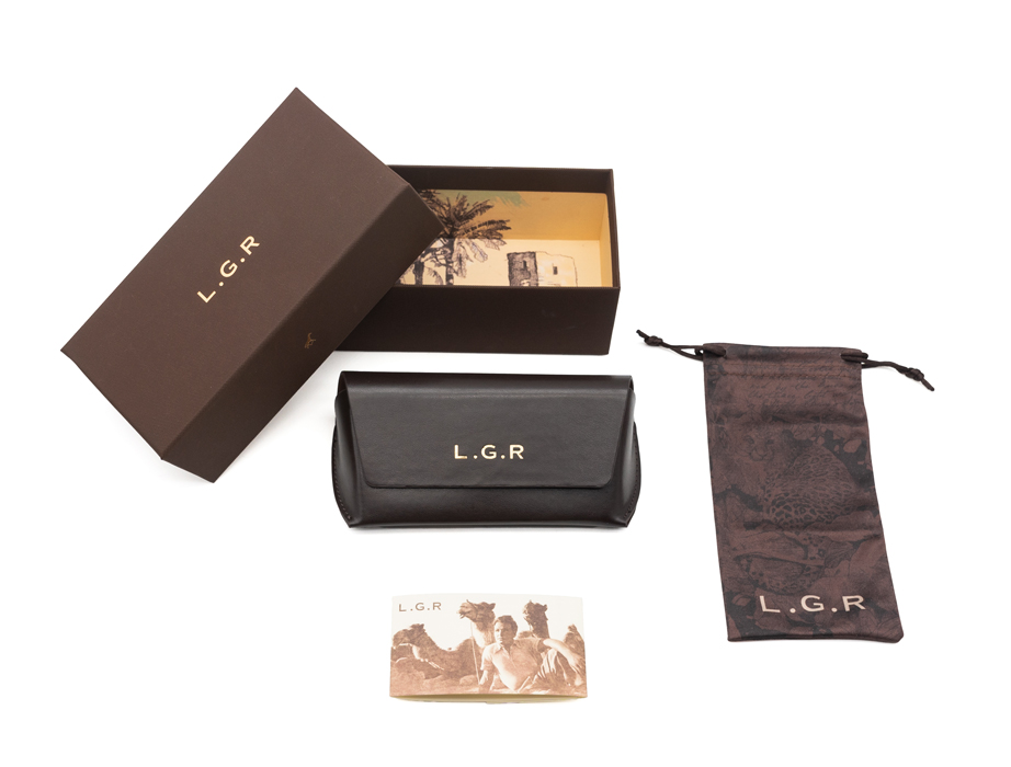 L.G.R Reunion Twiga occhiali da sole panna 75 marroni