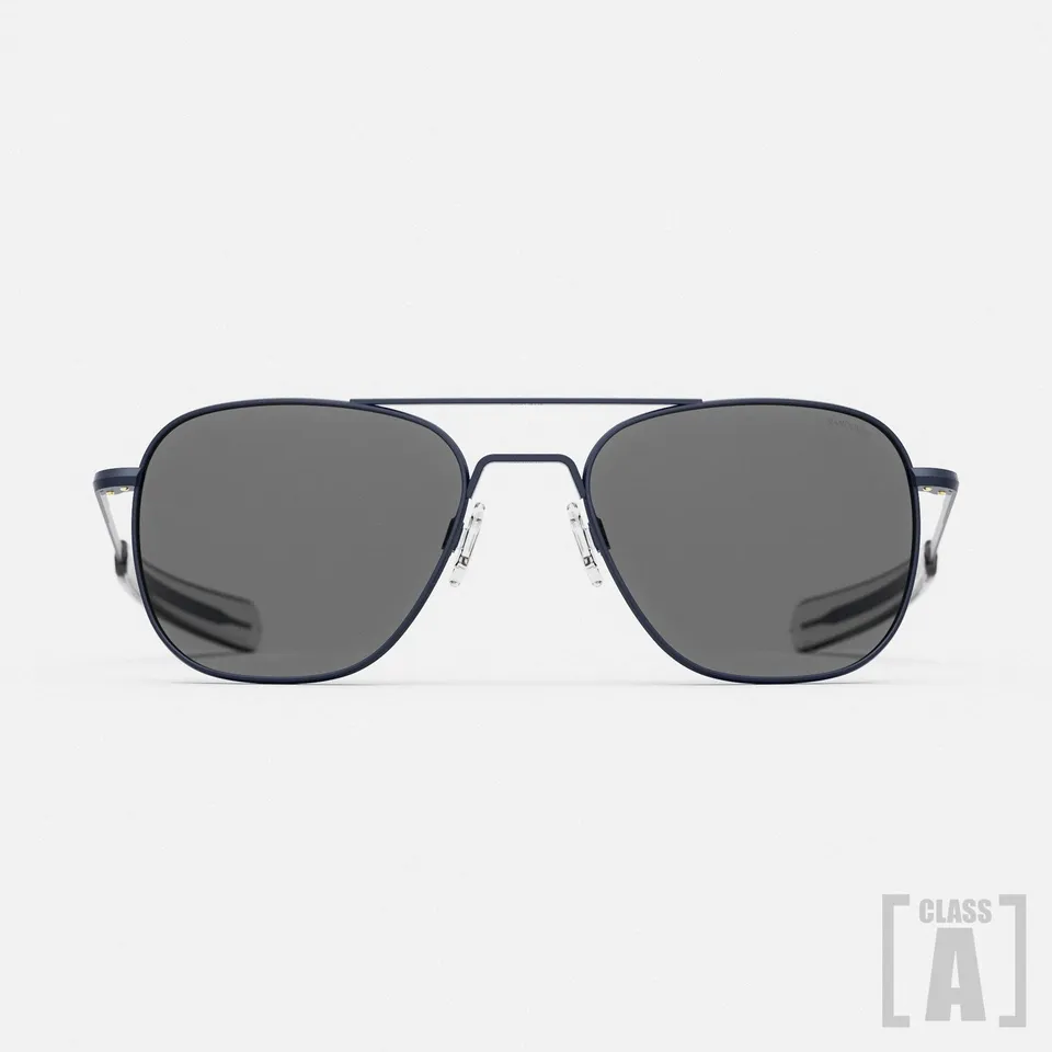 Randolph Class A Aviator Navy American Gray occhiali da sole vetro