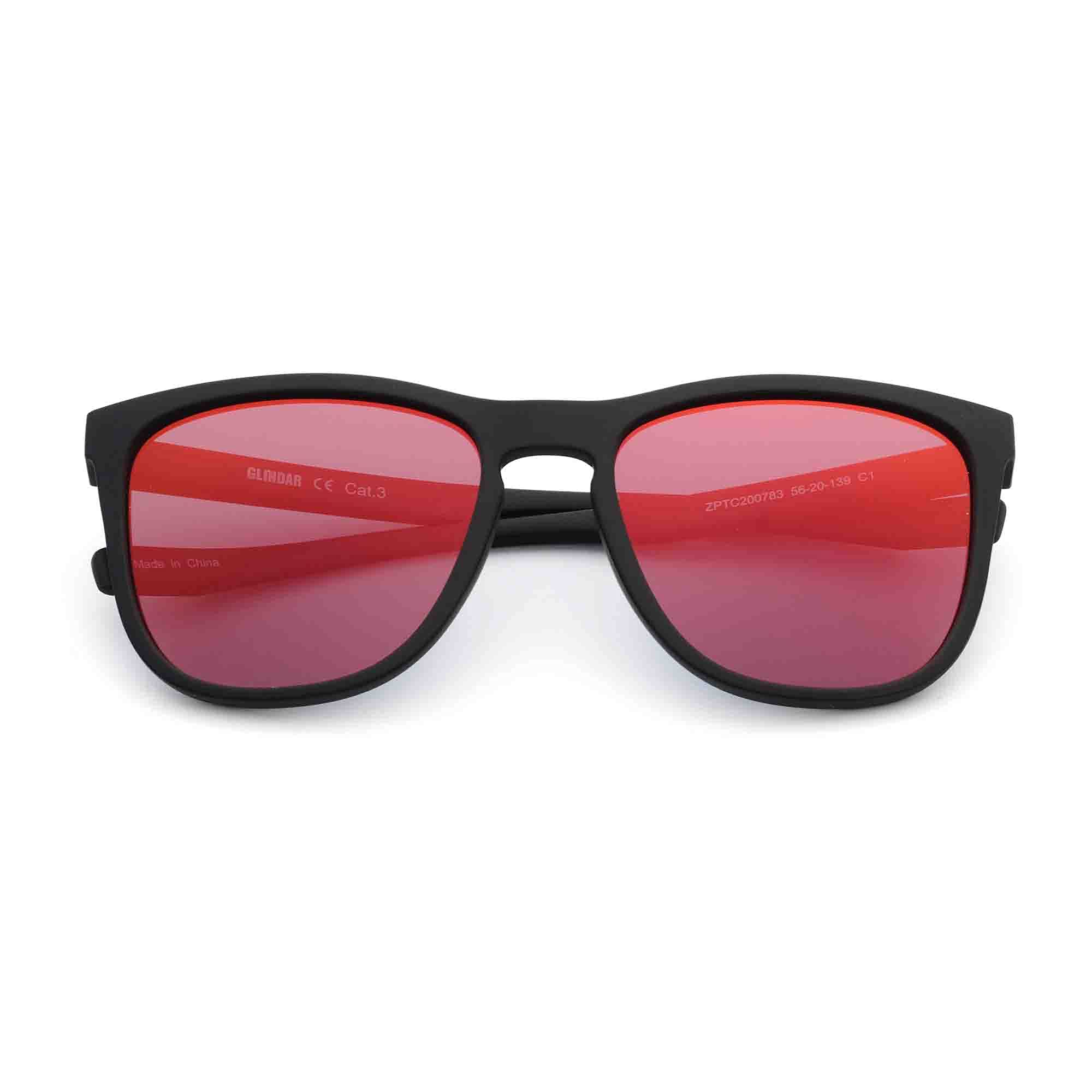 Glindar Occhiali da Sole Polarizzati Quadrati Retro Unisex