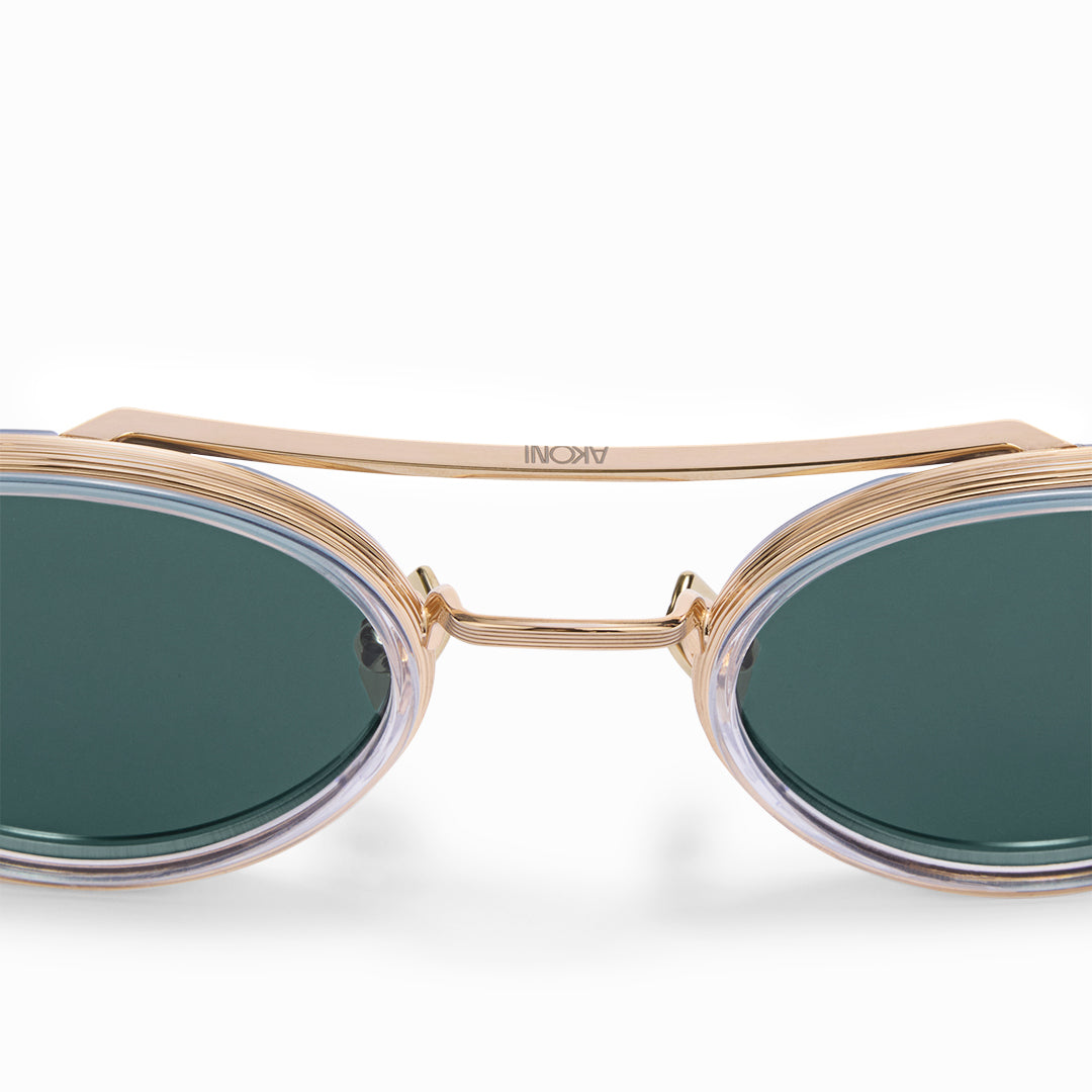 Akoni Horizon Astria occhiali da sole Crystal Clear aviator