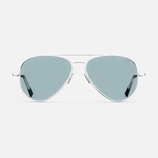 Randolph Concorde occhiali da sole 23k White Gold Blue Hydro