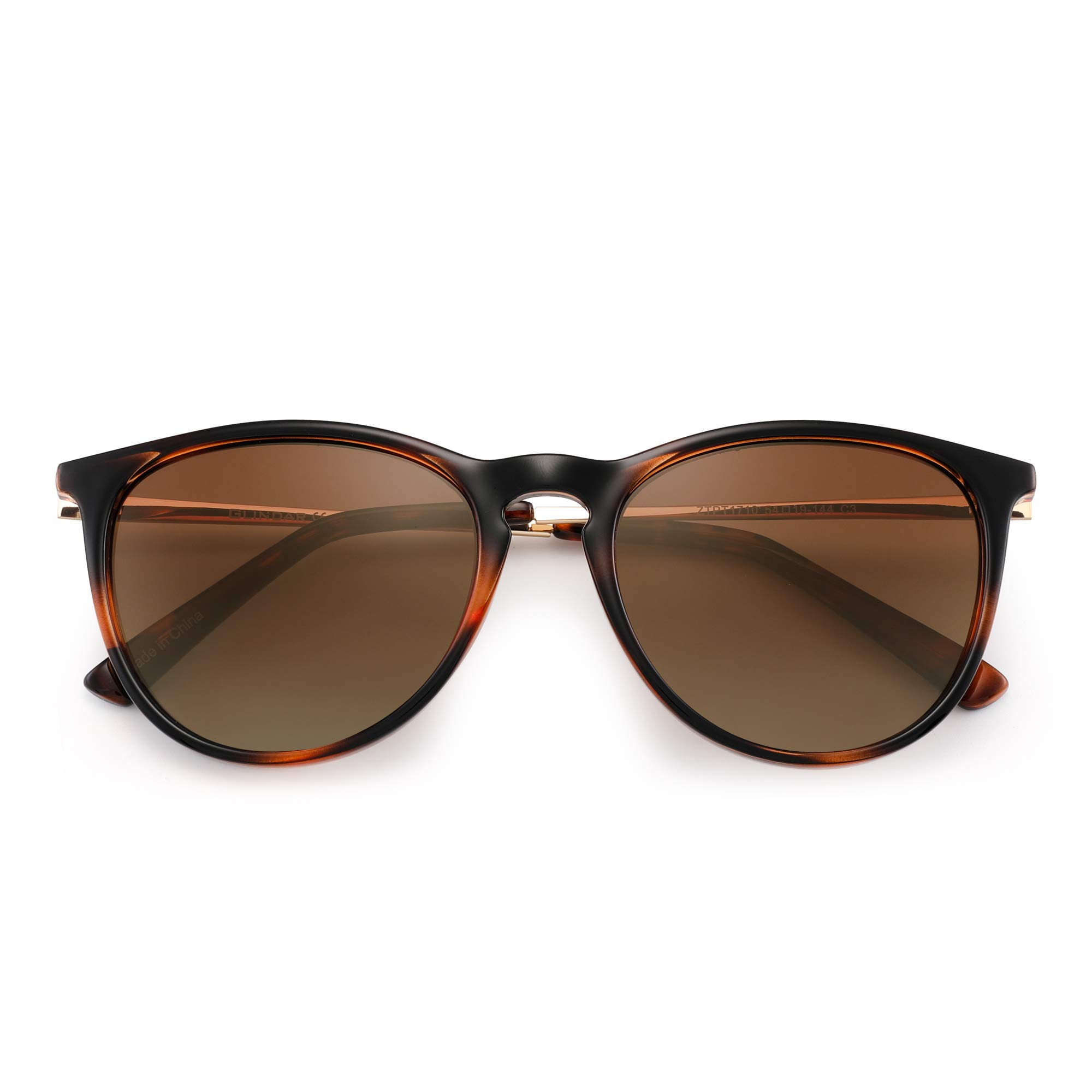 Glindar Retrò occhiali da sole polarizzati rotondi vintage unisex