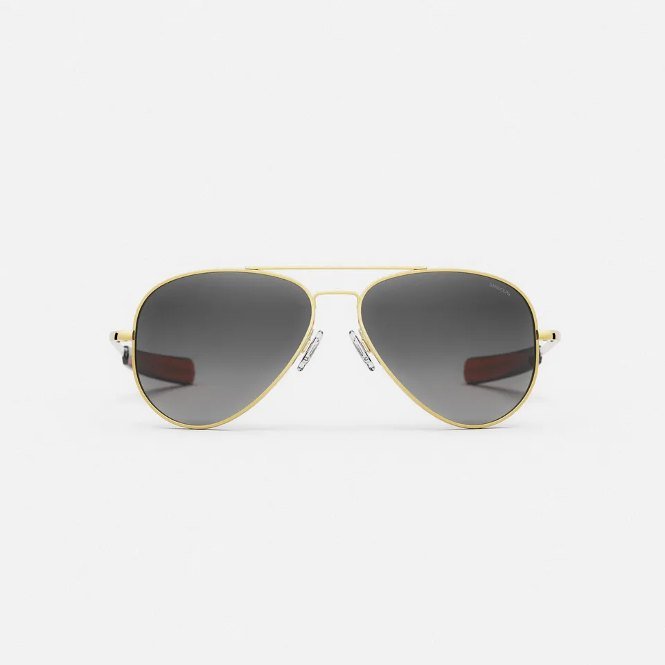 Randolph Concorde 23k Gold occhiali da sole Coastal Gray 64 mm