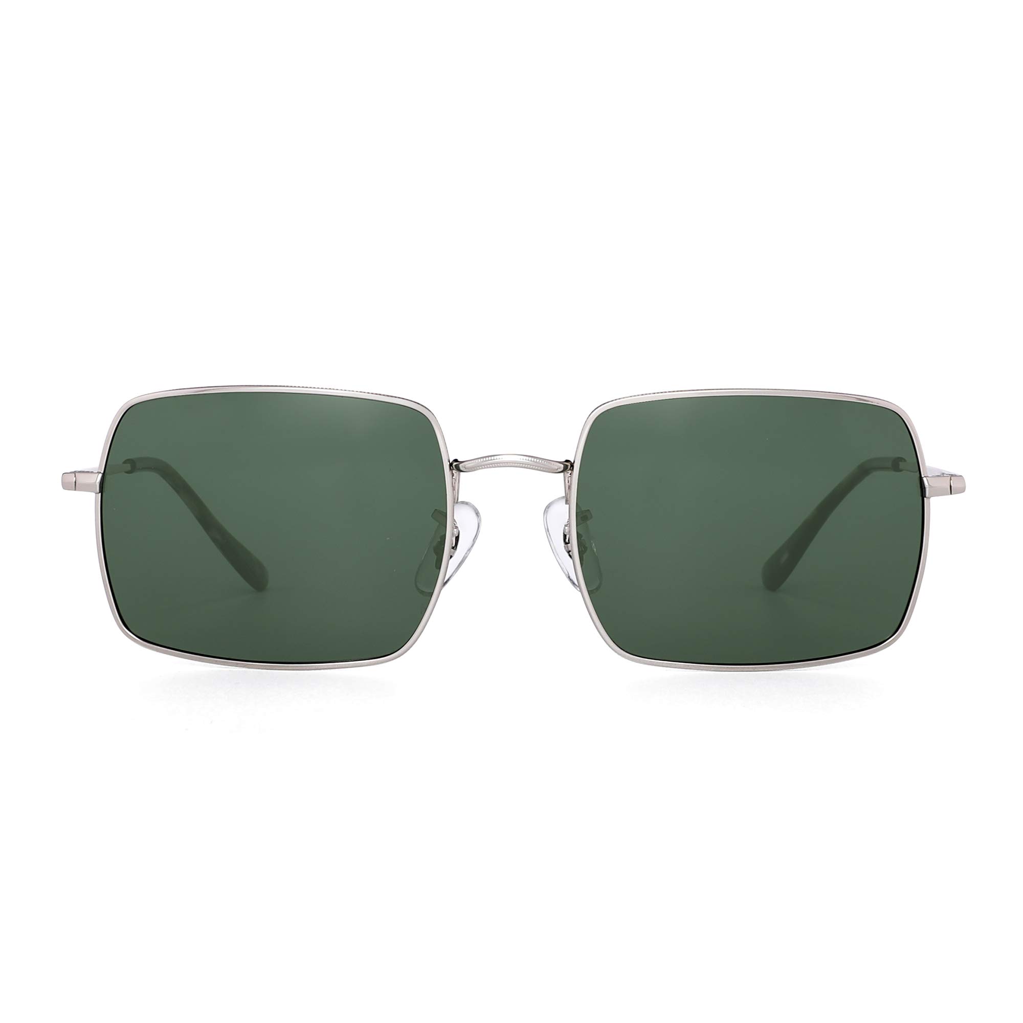 Glindar occhiali da sole quadrati polarizzati metallo UV400