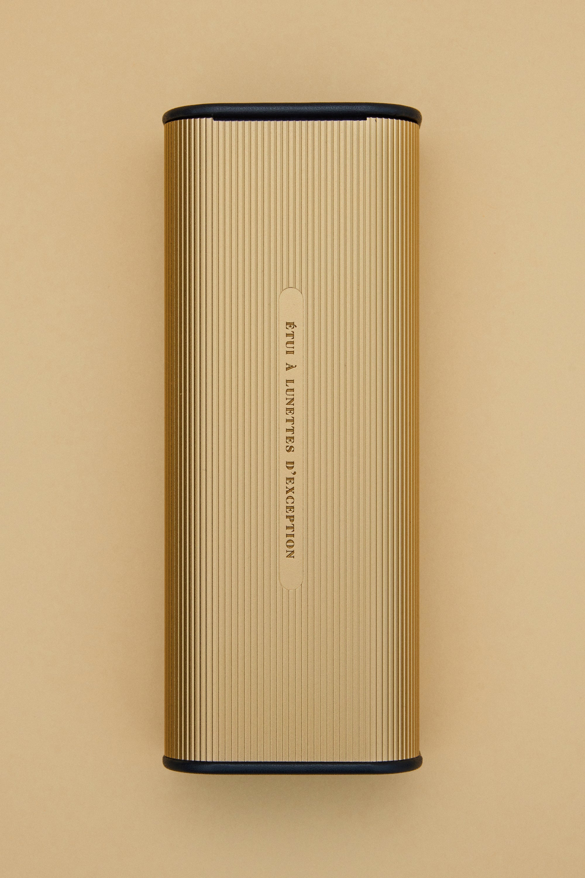 Lunetterie Générale Aluminium Case custodia occhiali champagne