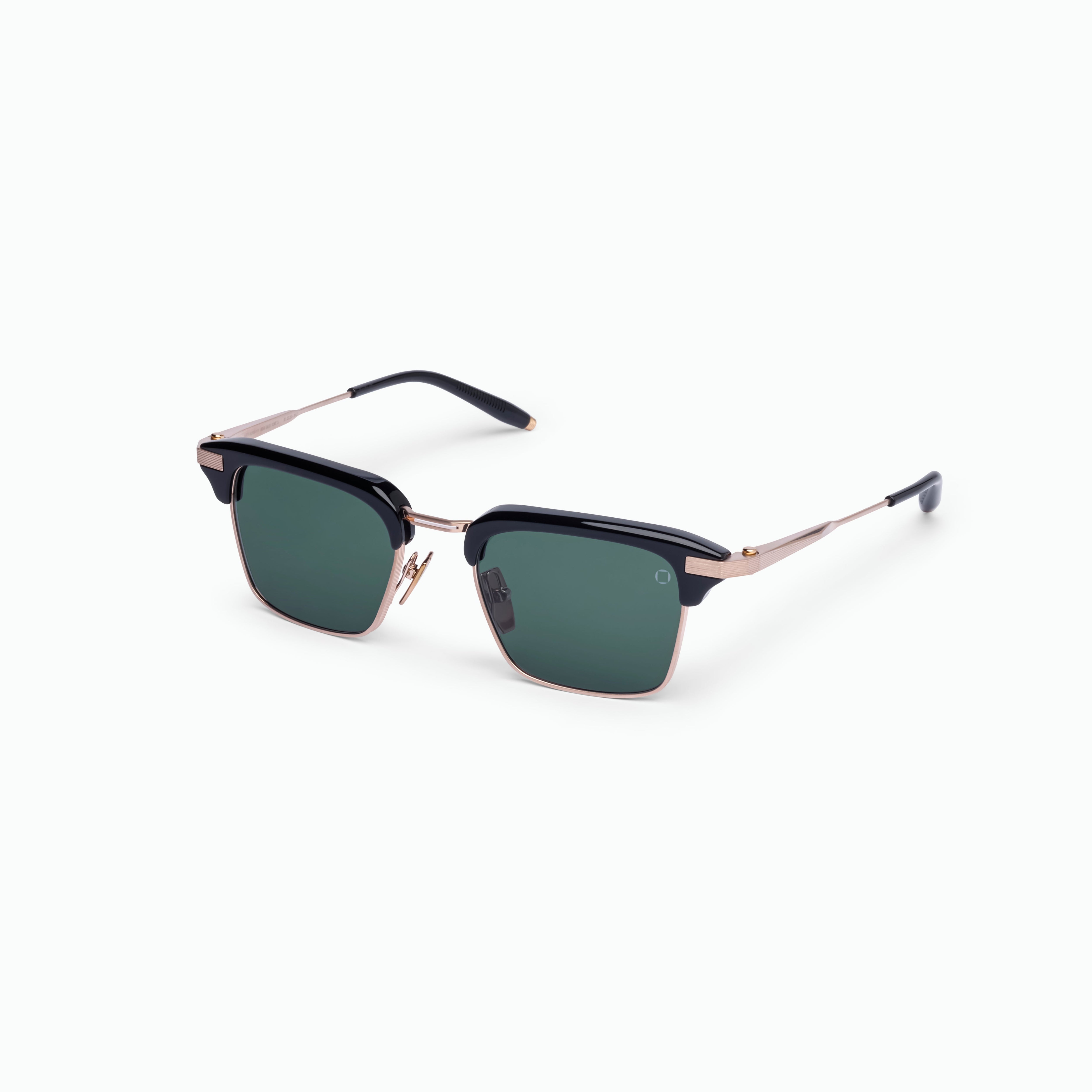 Akoni Horizon Euclid occhiali da sole oro browline