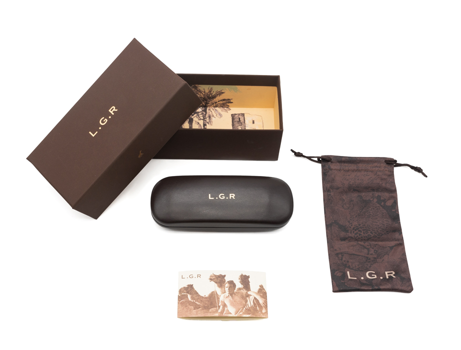 L.G.R Hard Case custodia rigida marrone scuro