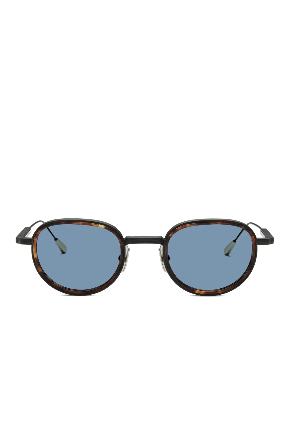 Lunetterie Generale Panache occhiali sole nero blu titanio