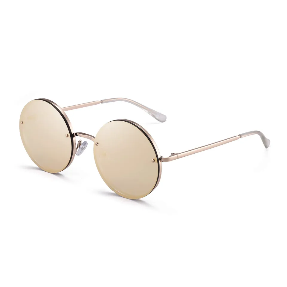 Glindar Retro occhiali da sole rotondi hippie