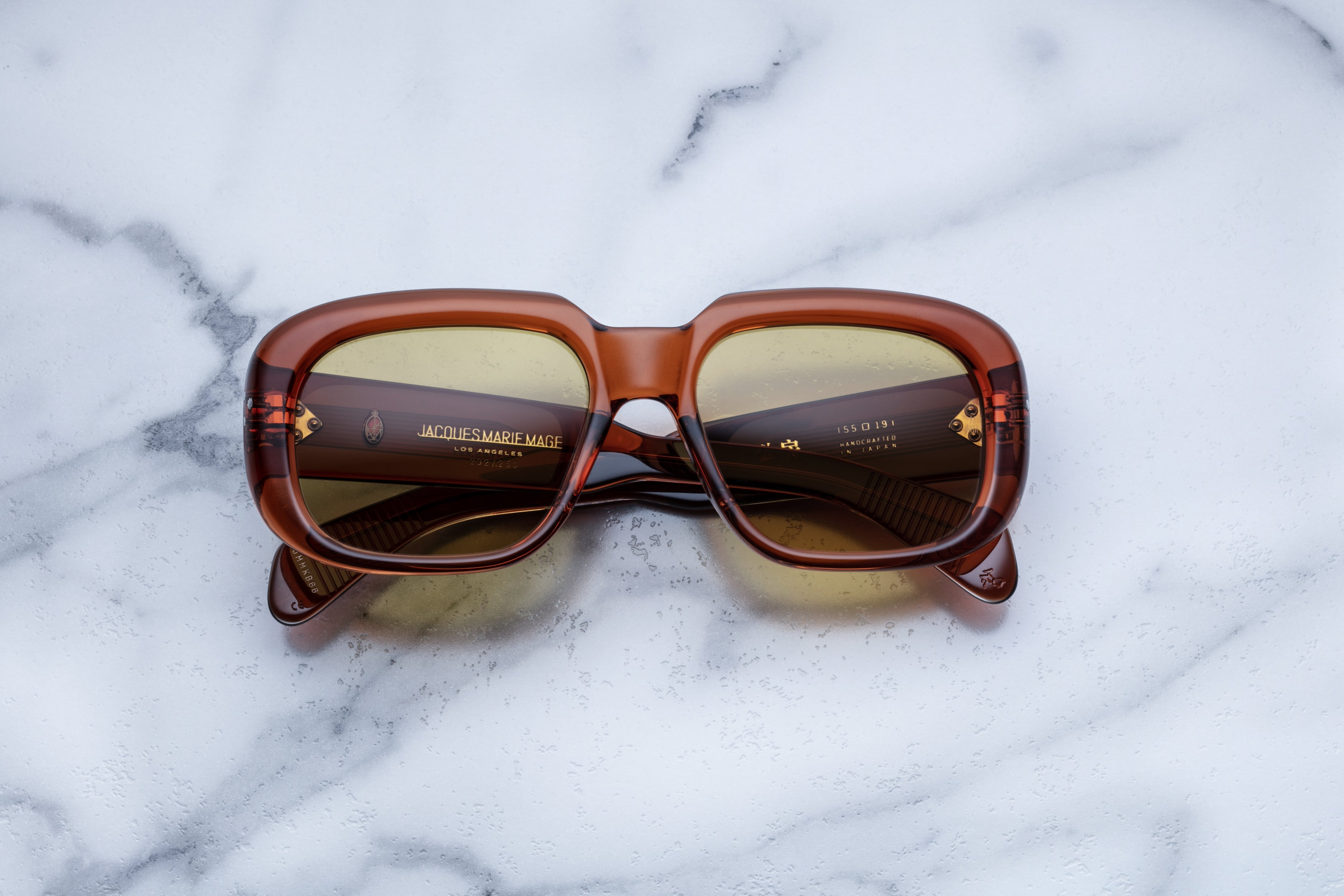 Jacques Marie Mage Kobo occhiali da sole 28 Burlwood