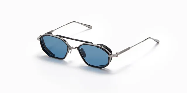 Akoni Optima Eris-Two occhiali da sole Matte Navy titanio