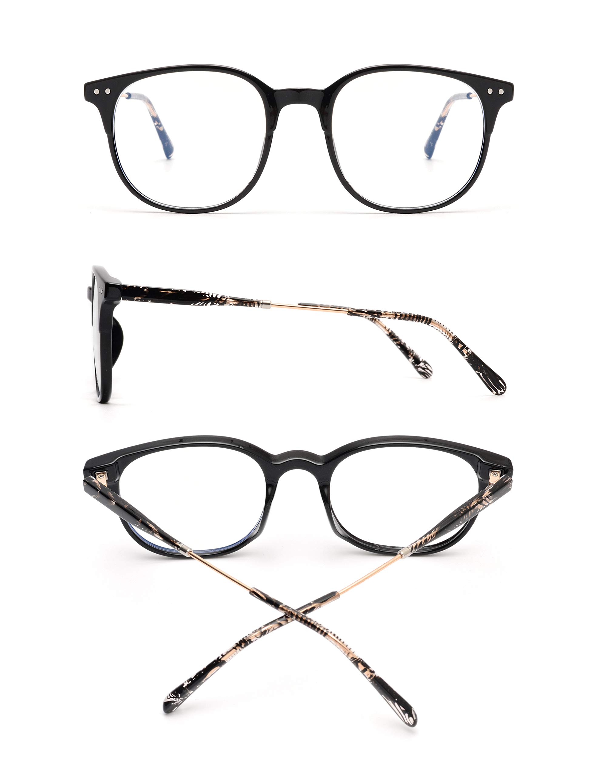 Glindar Quadrata TR90 occhiali luce blu trasparente