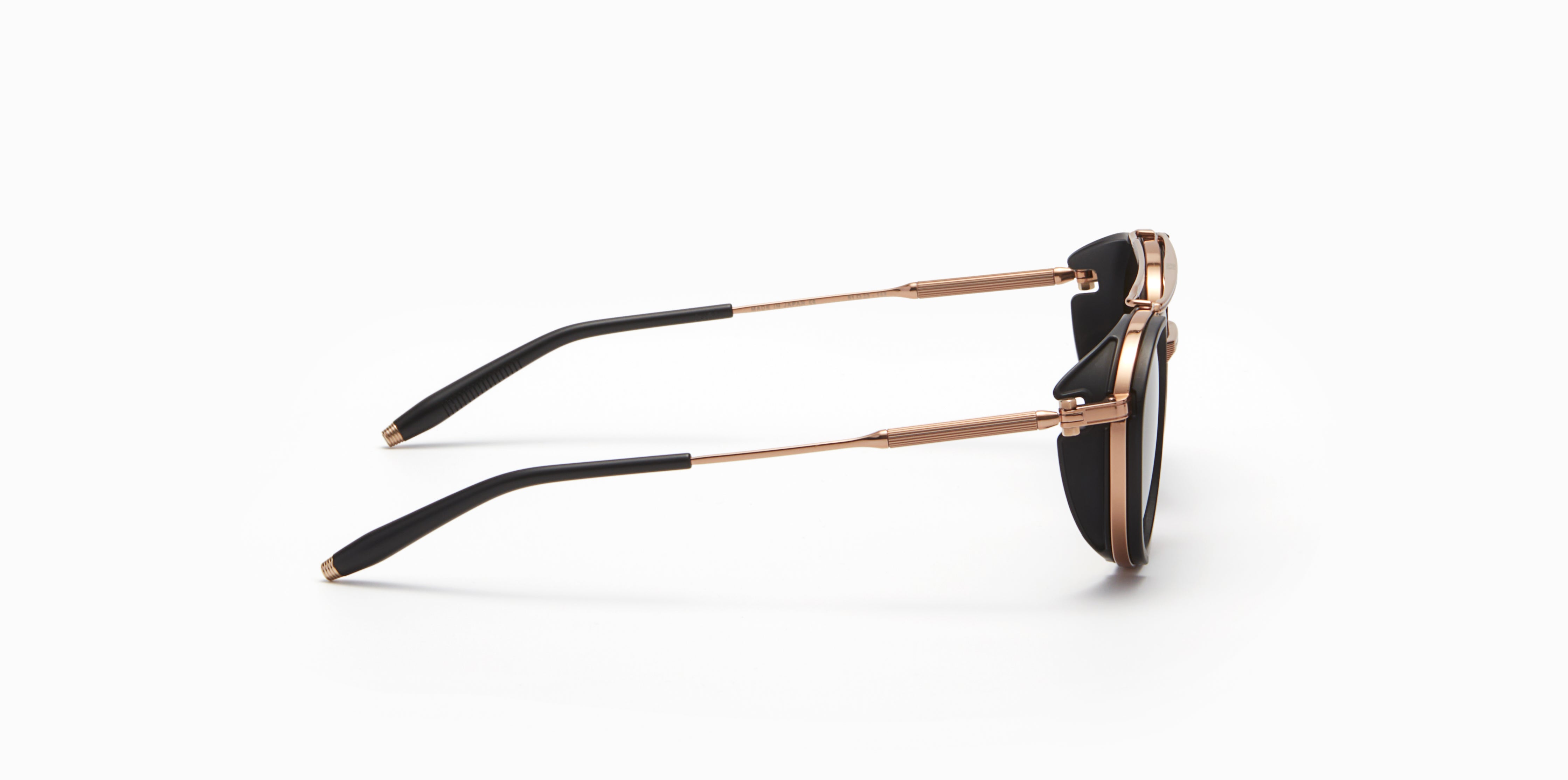 Akoni Horizon Skymapper occhiali da sole Rose Gold rotondi
