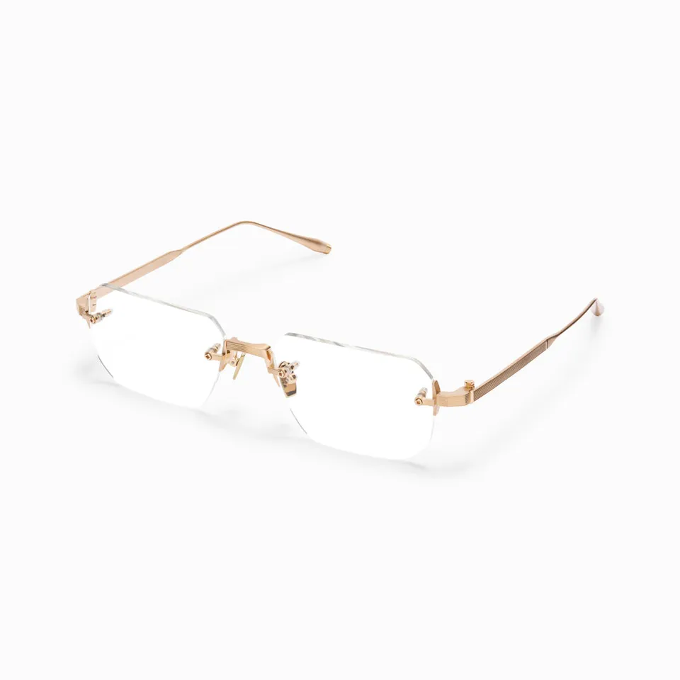 Akoni Etere Juno Four occhiali da vista oro rimless