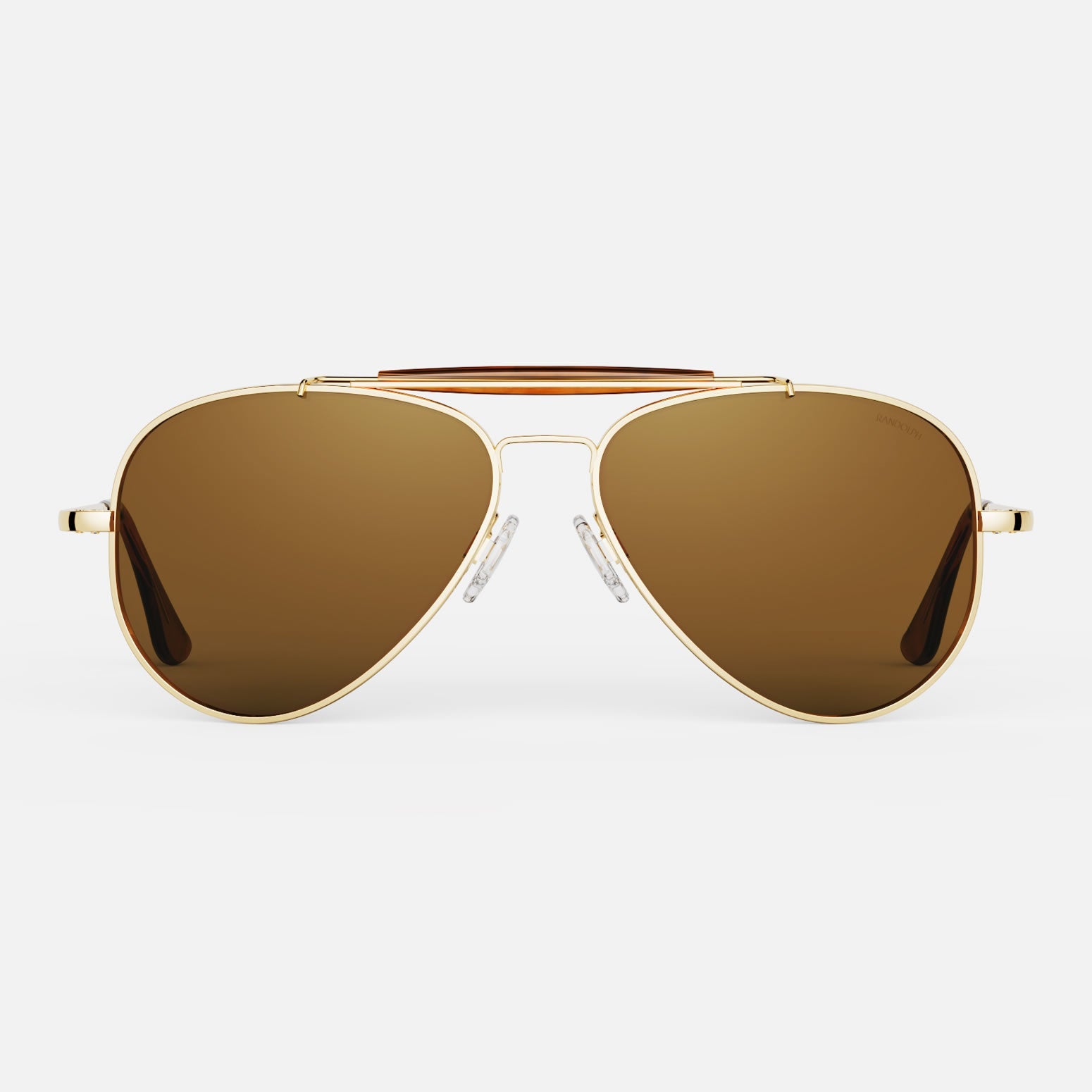 Randolph Sportsman 23k Gold American Tan occhiali aviatore polarizzati