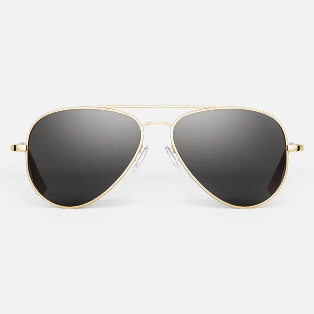 Randolph Concorde 23k Gold American Gray occhiali da sole vetro