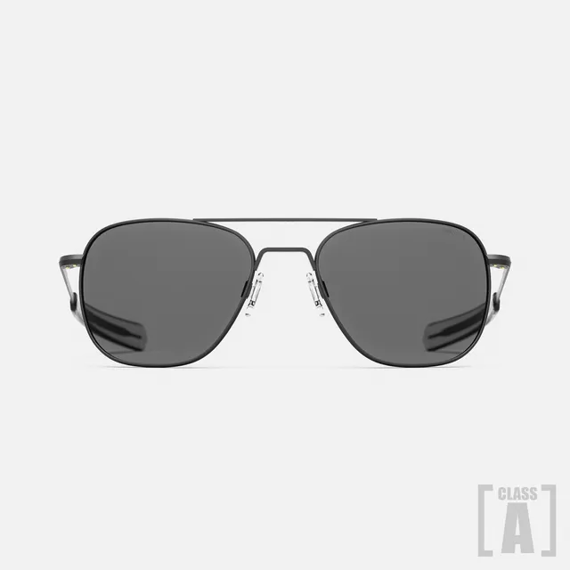 Randolph Class A Aviator occhiali da sole Midnight Force American Gray