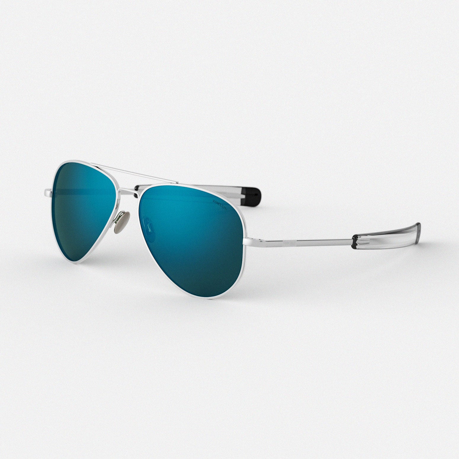 Randolph Concorde 23k White Gold Cobalt occhiali sole polarizzati