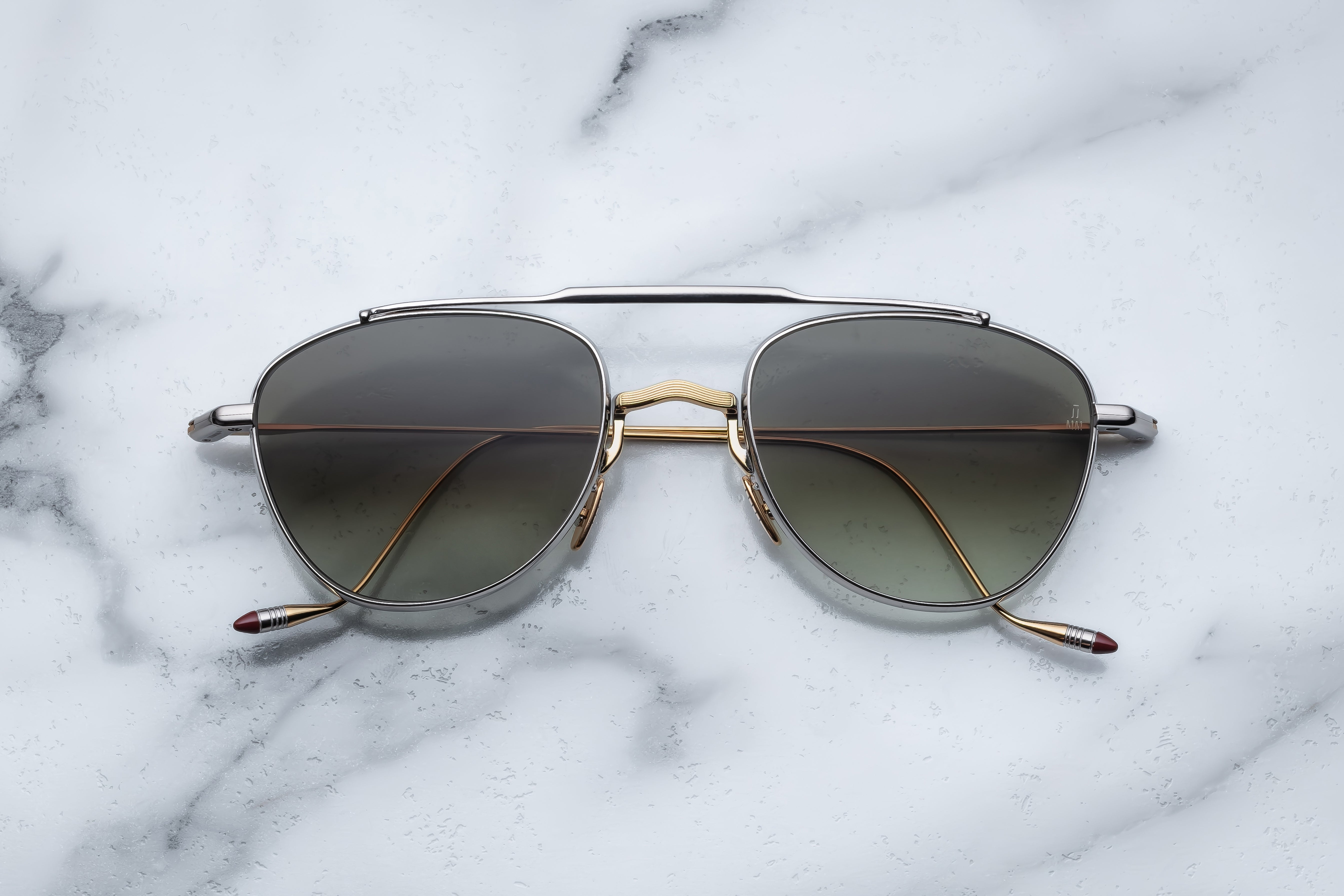 Jacques Marie Mage Flynn occhiali da sole 12S-Electrum rotondi