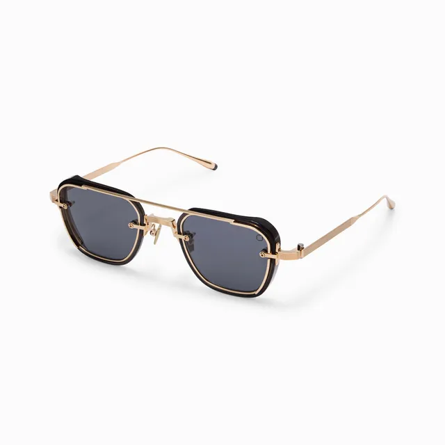 Akoni Horizon Jura occhiali da sole crystal black squadrati