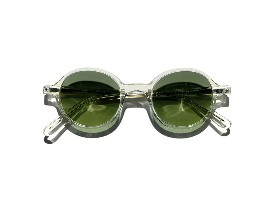 L.G.R Reunion occhiali da sole Champagne lente verde sfumata