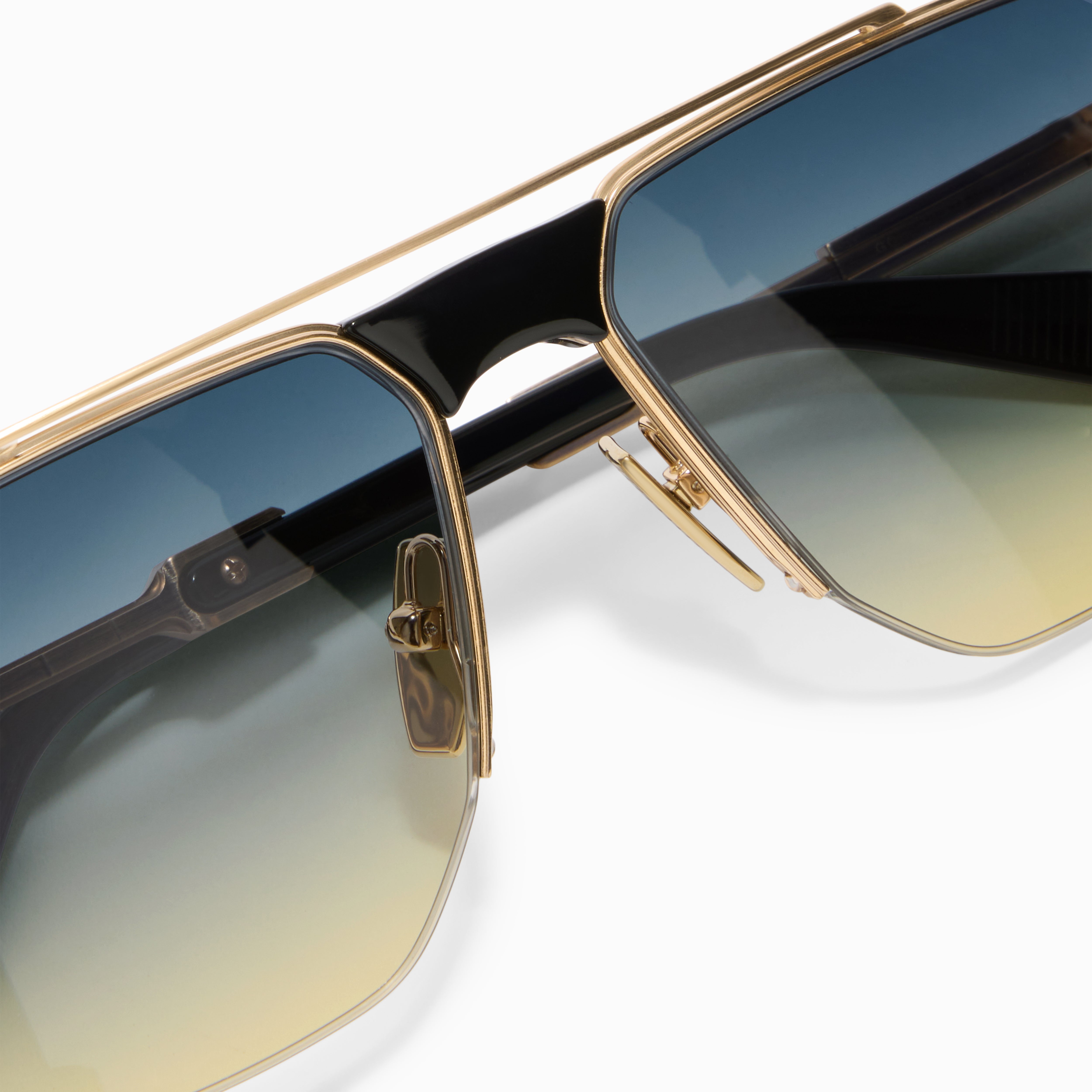 Akoni Horizon Starliner occhiali da sole Brushed 12k Gold uomo